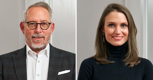 Philipp Bitzer übernimmt die Geschäftsführung von Falstaff Schweiz, Sophie-Marie von Haugwitz wird Director of Marketing. (Bild: Falstaff/Herbert Lehmann)