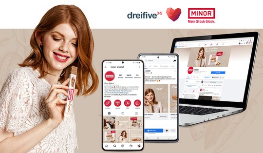 Dreifive will auf den Social-Media-Kanälen von Minor mit «Authentizität überzeugen»... (© Bild: Dreifive)