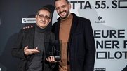 Regisseur Samir (l.) und Produzent Joël Jent gewinnen mit ihrem Team für «Baghdad in my Shadow» den Publikumspreis...