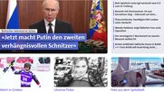 In vielen Schweizer Haushalten die Startseite ins Internet: blue News...