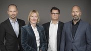 Das neue Leitungsteam der «NZZ am Sonntag»: Chefredaktor Jonas Projer, Nicole Althaus, Alain Zucker und Thomas Stamm... (v.l.), (Bild: © NZZ)