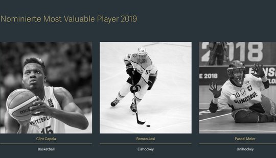 Clint Capela, Roman Josi und Pascal Meier als «MVP» nominiert - nicht aber Andy Schmid...