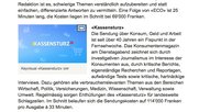 Ein «Kassensturz» kostet 114 000 Franken