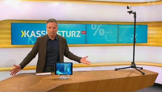 Auch im Studio dick aufgetragen: «Gut möglich, liebe Zuschauerinnen und Zuschauer, dass auch ihr Arbeitsplatz ganz oder teilweise videoüberwacht wird…»