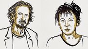 Handke und Tokarczuk (© Nobel Media)