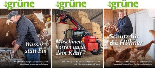 Das Schweizer Fachmagazin «die grüne» geht künftig mit den LV-Medien «top agrar» und «profi» an rund 10’000 Höfe in der Schweiz…