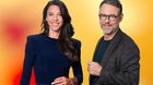 Tritt in die Fussstapfen von Röbi Koller: Der neuen Moderator Hartmann mit seiner Co-Moderatorin Kiki... (Bild: © SRF)