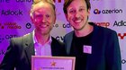 Freude herrscht an der Gala: René Plug (l.), Chief Revenue Officer, und Alban Grossenbacher, CEO & CO-Founder… (Bild: zVg)