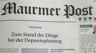 Die Gemeindezeitung «Maurmer Post» mischt sich aktiv in den Wahlkampf ein – entgegen den eigenen Richtlinien... (Screenshot: Klein Report)
