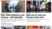 Einbruch im Print, dafür fast doppelt so viele Zugriffe auf die Webseiten von «20 Minuten»...