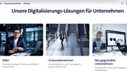 Wettbewerbshüter führten zwei Untersuchungen gegen die Swisscom zur Vernetzung von Unternehmensstandorten über Breitband durch…   (Bild: Screenshot/Swisscom)