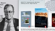 Eine Biografie über Frank A. Meyer, Arthur Rutishausers Erklärungen zum Niedergang der Migros, die Abschaffung der Pension von Felix E. Müller und wie es beim Absturz der Publicitas wirklich zu und her gegangen ist von Martin Kall...     (Bild: Klein Repo