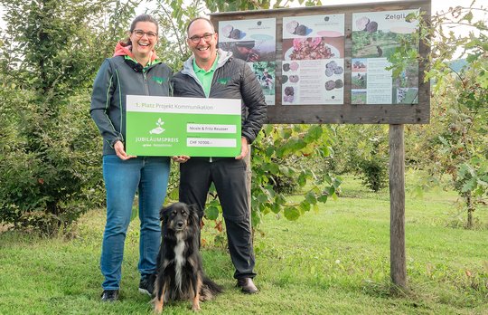 Den Kommunikations-Preis bekamen Nicole und Fritz Reusser für ihr Projekt «Trüffel-Trail»... (Bild: zVg)