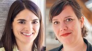 Sina Blassnig (l.) und Bianca Baerlocher leiten das neue Institut für digitale Kommunikation und Medieninnovation (IDCMI) als Tandem... (Bild zVg)