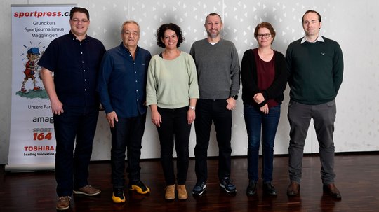 Der neue Vorstand (v.l.n.r): Alexander Schär, Gerard Bucher, Muriel Fiechter Oberholzer, Marzio Mellini, Patricia Loher und Vedran Galijas (Bild: sportpress.ch/Alexander Wagner)