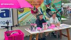 Radsport-Botschafter im Einsatz: Pascal Ritter und Tim Brühlmann (r.) auf der Offenen Rennbahn in Oerlikon… (Bild: © KR)