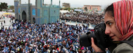 Frauen als Medienschaffende sind in Afghanistan besonders gefährdet...                   (Bild: RSF)