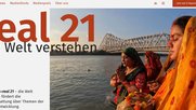 Der Verein «real 21 – die Welt verstehen» unterstützt und fördert mit dem Medienfonds die Berichterstattung in Deutschschweizer Medien über vergessene Länder und Themen der globalen Entwicklung… (Bild: Screenshot real21.ch)