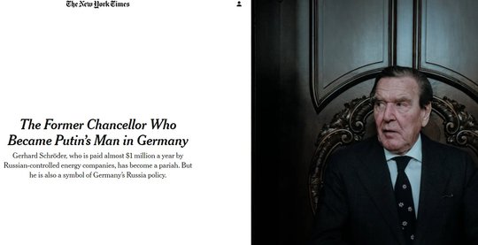 Ein Interview mit Folgen...             (Screenshot New York Times)