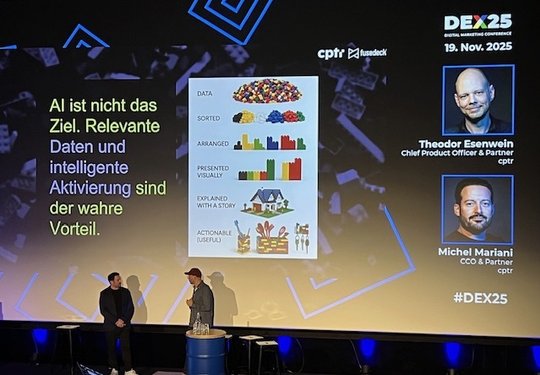 «Mit unserem serverseitigen Tracking sehen wir auch die Crawler der LLMs, die für clientseitige Trackings wie Google Analytics verborgen bleiben»: CCO Michel Mariani (l.) und Theo Esenwein, Chief Product Officer, von cptr... (© Klein Report)