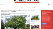 Viele Bäume in der ersten Ausgabe...    (Bild: Screenshot/«Küsnachter Bote»)