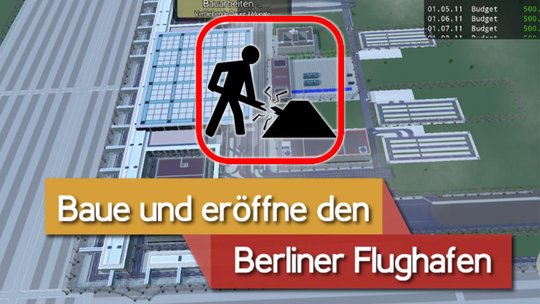 In einem Videospiel können Hobby-Flughafenbauer ihre eigenen Fähigkeiten als Bauleiter unter Beweis stellen...