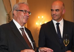 Hanspeter Lebrument und Alain Berset