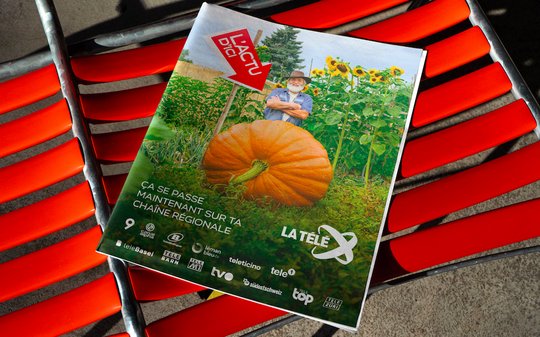 Der Rekord-Kürbis im Schrebergarten soll den regionalen TV-News mehr Gewicht geben... (Bild: zVg)