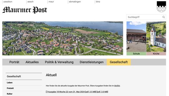 Beim Bezirksrat Uster sind immer noch 4 Aufsichtsbeschwerden hängig...     (Bild: Screenshot maurmerpost.ch)