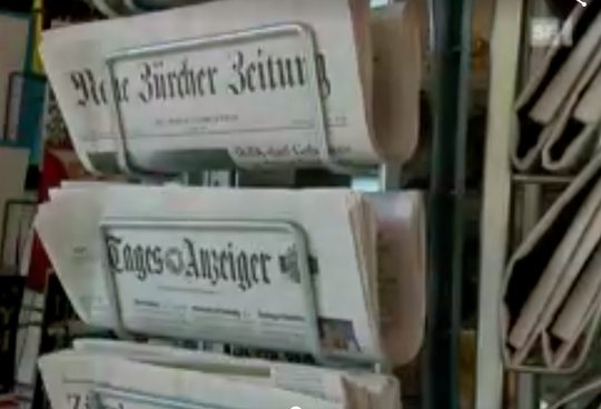 «Neue Zürcher Zeitung» und «Tages-Anzeiger» verlieren deutlich an Print-Lesenden... (Bild: Screenshot srf.ch)