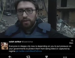 Bürgerjournalist Salah Al-Ashkar auf Twitter