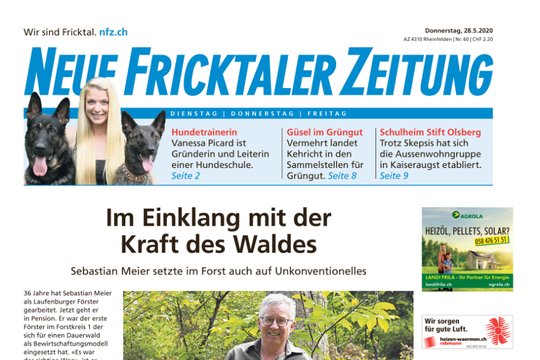 Die «Neue Fricktaler Zeitung» erreicht in der Grossauflage vom Donnerstag bis zu 80'000 Personen...