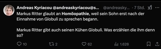 Der Freidenker Kyriacou macht sich lustig über die Bundesratskandidaten… (Bild: Screenshot X-Account von Andreas Kyriacou)