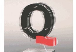 Die Q-Award-Trophäe von Schweizer Medien