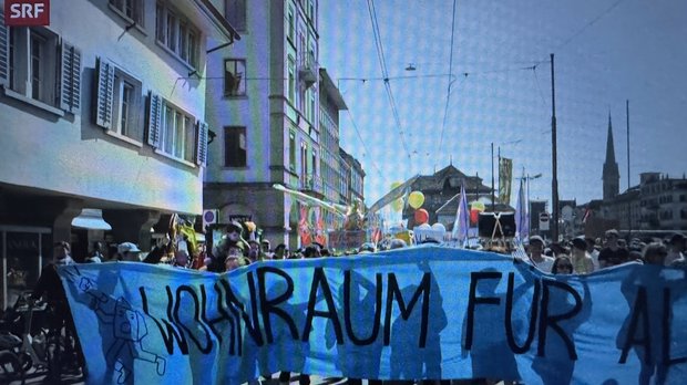 Erhitzt die Gemüter gewaltig: SRF-Doku «Wo-wo-Wohnungsnot – Das Zürcher Monopoly»...   (Bild: SRF-Screenshot/Doku)