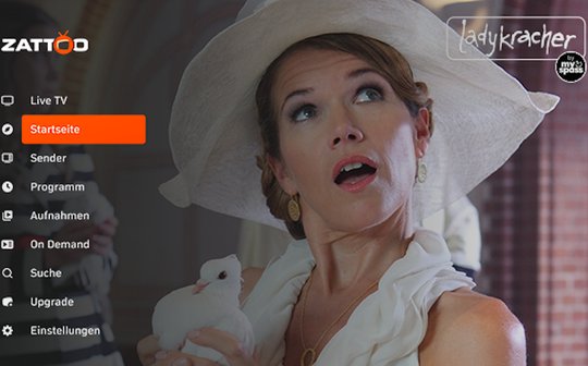 Die Sketchs von Anke Engelke werden rund um die Uhr gestreamt... (Bild: zVg / © Zattoo)