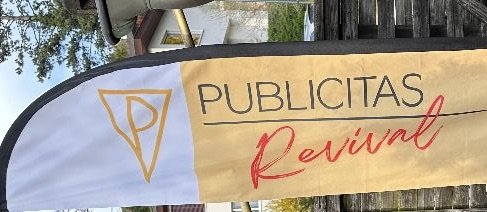 Auch ein Logo «Publicitas Revival Event» existiert: 300 ehemalige «P-ler» feierten bis um 3 in der Früh...