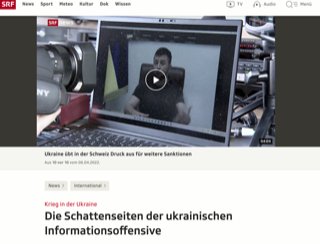 SRF News produziert seit einigen Wochen im Onlineauftritt immer mehr beliebigen Blogjournalismus, der sich um Bestimmungen wie zwei Quellen, Transparenz, Relevanz und Legitimation von Information offensichtlich foutiert...