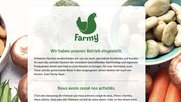 Restrukturierung des Online-Hofladens brachte keinen Erfolg: Nach Konkurs 100 Angestellte betroffen...   (Screenshot: farmy.ch)