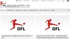 Die Deutsche Fussball Liga hat die Bundesligisten und die Zweitligisten am Freitag über den neuen Termin der Vergabe der Bundesliga-Medienrechte informiert… (Bild: Screenshot dfl.de)