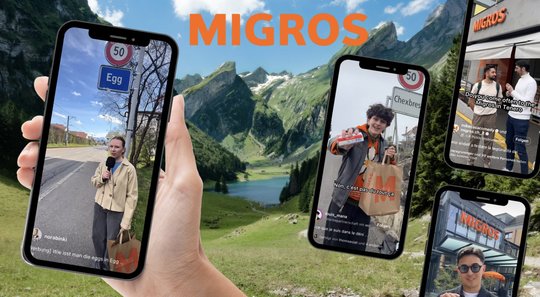 Was ist die bevorzugte Zubereitungsart von Eiern der Bewohner in Egg? Creatorin überraschte diese danach mit Produkten aus der Migros...   (Bild: Migros/zVg)