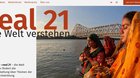 Der Verein «real 21 – die Welt verstehen» unterstützt und fördert mit dem Medienfonds die Berichterstattung in Deutschschweizer Medien über vergessene Länder und Themen der globalen Entwicklung… (Bild: Screenshot real21.ch)