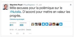 Twitter-Entschuldigung von Ségolène Royal