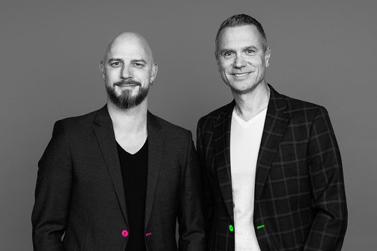 Christian Studer und Markus Walder (r.) haben die eventfreie Zeit für ein Rebranding genutzt…   (Bild: zVg)