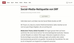  Zuviel Social-Media-Netiquette?