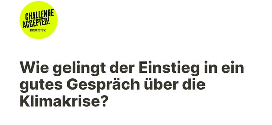 «Haben Sie schon von Jesus, äh, von der Klimakrise gehört?»…