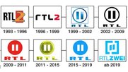 Wandlungen eines Senderlogos über die Jahre