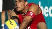 Beachvolleyball-Profi Sascha Heyer in Aktion