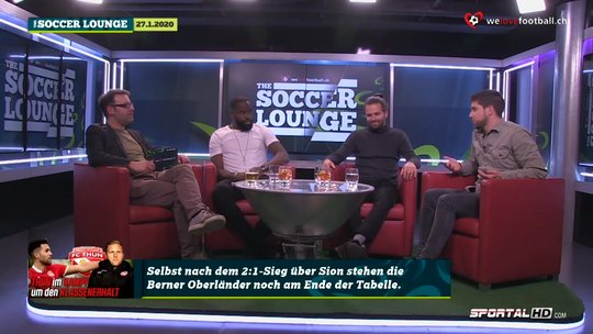 Zum Streaming-Programm gehört zum Beispiel der Fussball-Talk «The Soccer Lounge»... 