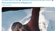 Als Trailer veröffentlichte Paramount+ ein Video, in dem Stallone als waghalsiger Kletterer an einer in den Fels gemeisselten Nase baumelt...         (Screenshot Paramount+)